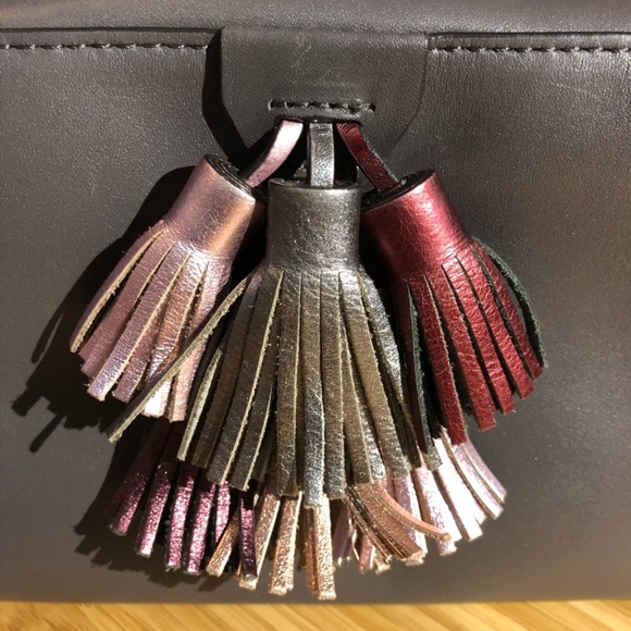 Rebecca Minkoff Sofia Tassel Gray Pink Mini Bag - Picture 3 of 8